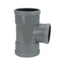 PVC T-stuk verl. manchet 90 gr