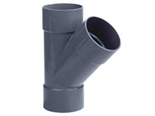 PVC T-stuk lijm 45 gr