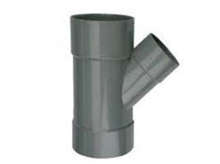 PVC T stuk verl. lijm 45 gr