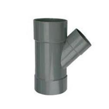 PVC T stuk verl. lijm 45 gr