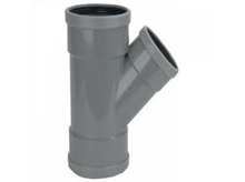 PVC T-stuk verl. manchet 45 gr