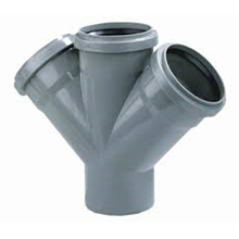 PVC T-stuk dub manchet 45 gr