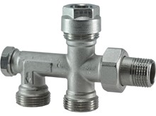 Radiator onderblok zijaansluiting