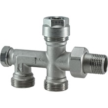 Radiator onderblok zijaansluiting