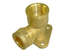 Messing knel muurplaat