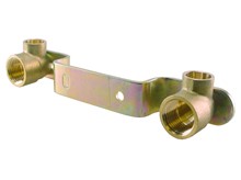 Messing soldeer muurplaat dubbel