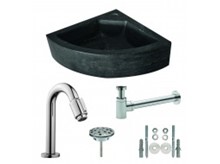 Mini-fontein hardsteen hoek