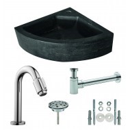 Mini-fontein hardsteen hoek