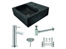 Mini-fontein hardsteen vierkant