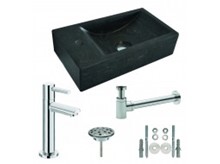 Mini-fontein hardsteen links